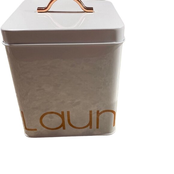 "LAUNDRY" Canister Tin AQ/AQ New with Tags - Picture 1 of 8